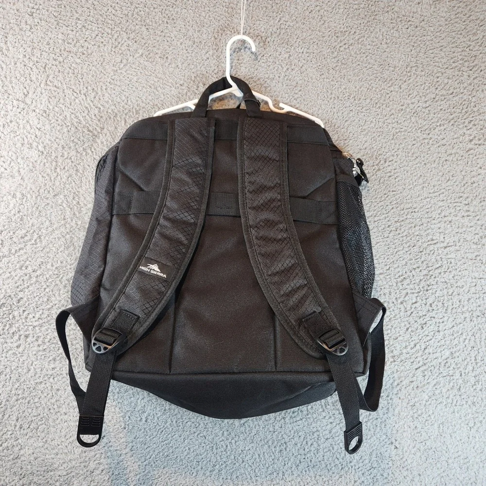 High Sierra Backpack‎ Black Travel School Bag Carry On Luggage Adjustable Straps